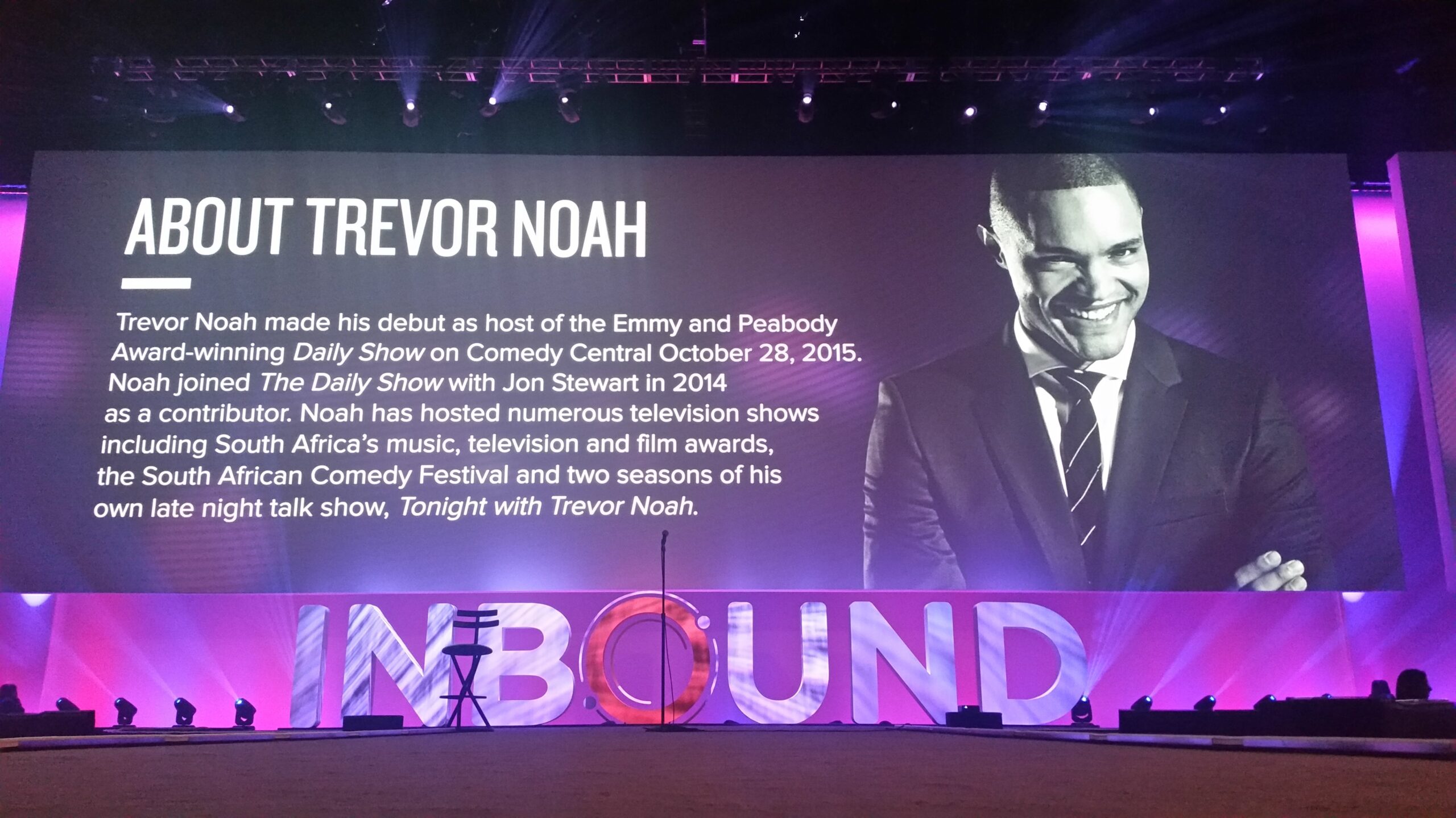 INBOUND Trevor Noah